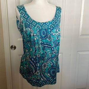 St. John silk tank top